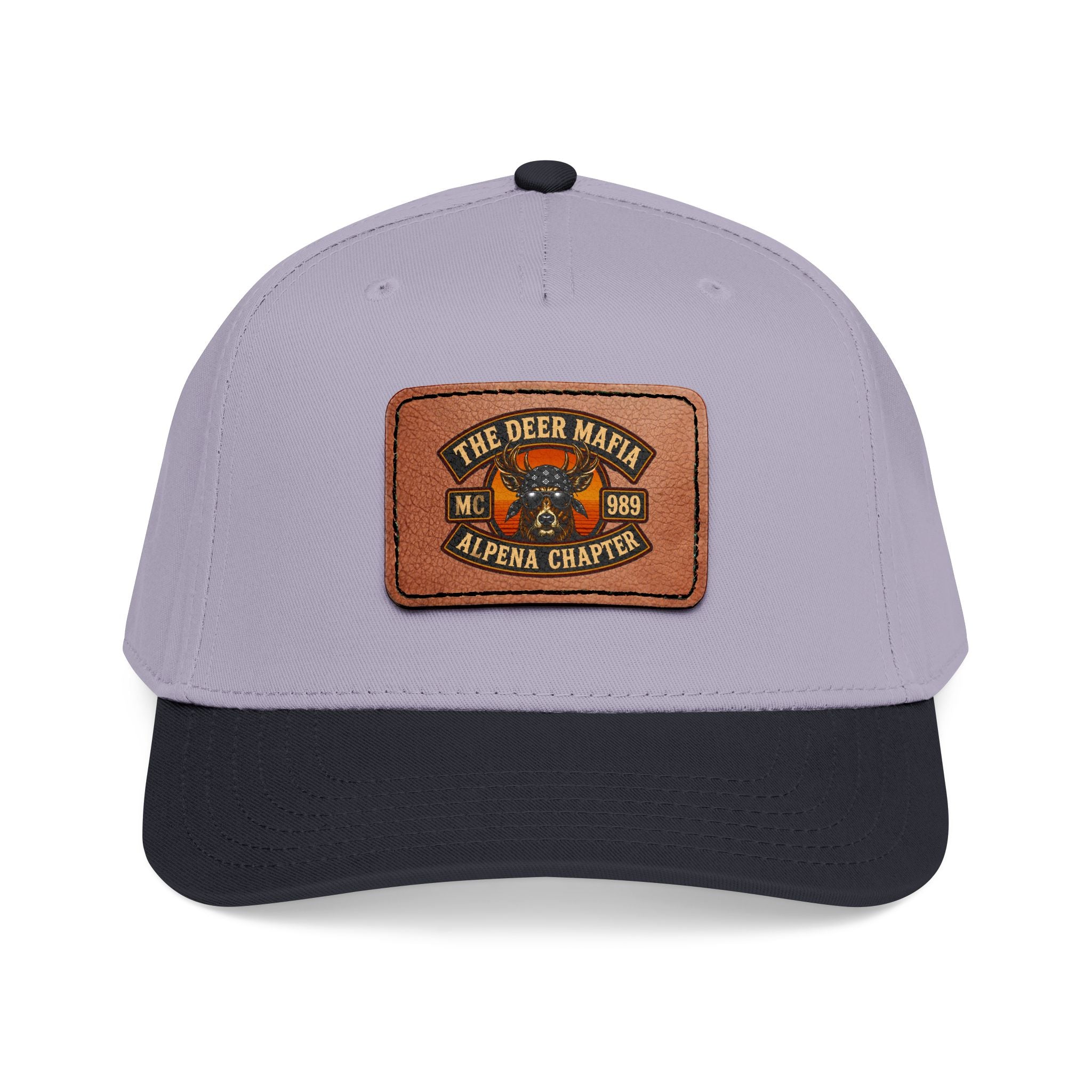 Leather Patch Baseball Cap – 'The Deer Mafia' Alpena Chapter