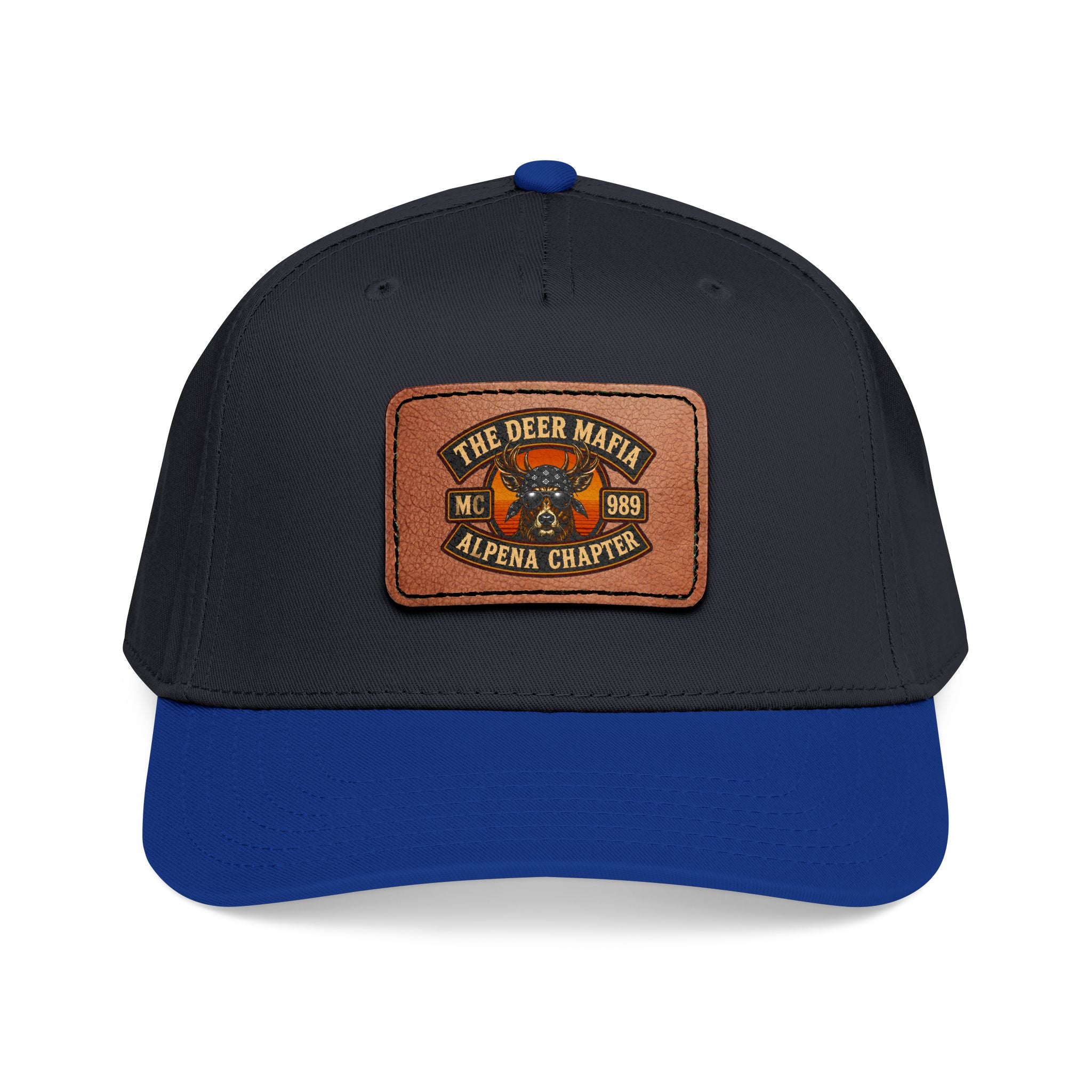 Leather Patch Baseball Cap – 'The Deer Mafia' Alpena Chapter