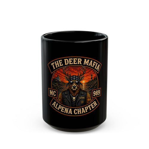 Deer Mafia Alpena - Black Mug (11oz, 15oz)