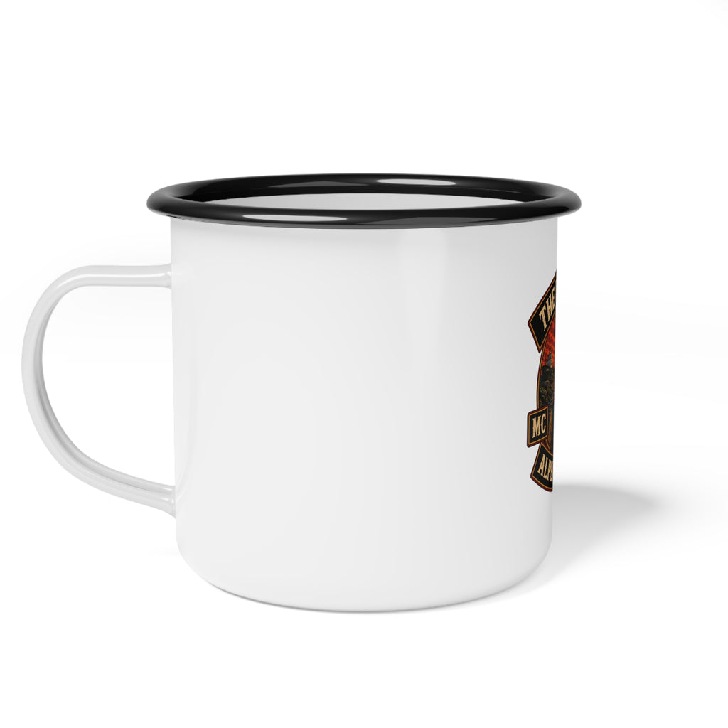 Enamel Camp Cup — 'The Deer Mafia Alpena Chapter' Retro Camping Mug