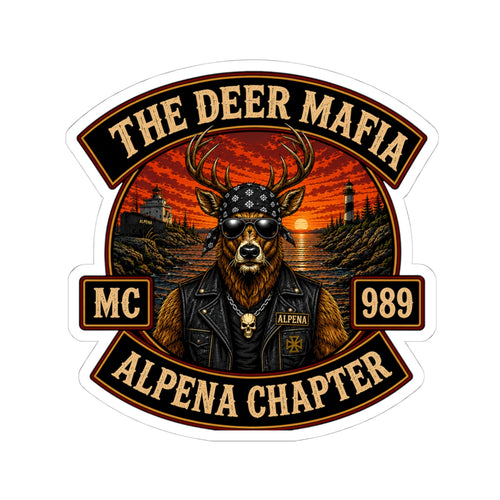 Deer Mafia Alpena - Kiss-Cut Stickers