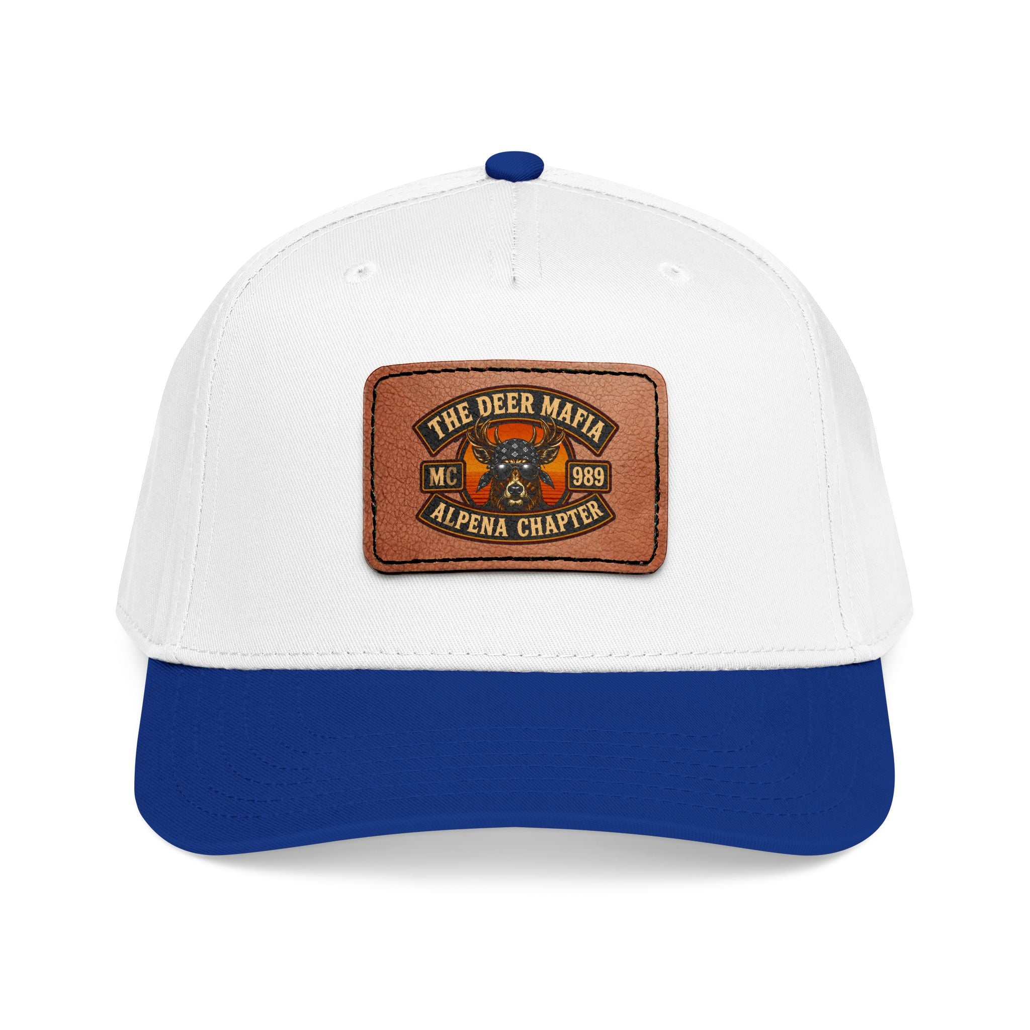 Leather Patch Baseball Cap – 'The Deer Mafia' Alpena Chapter