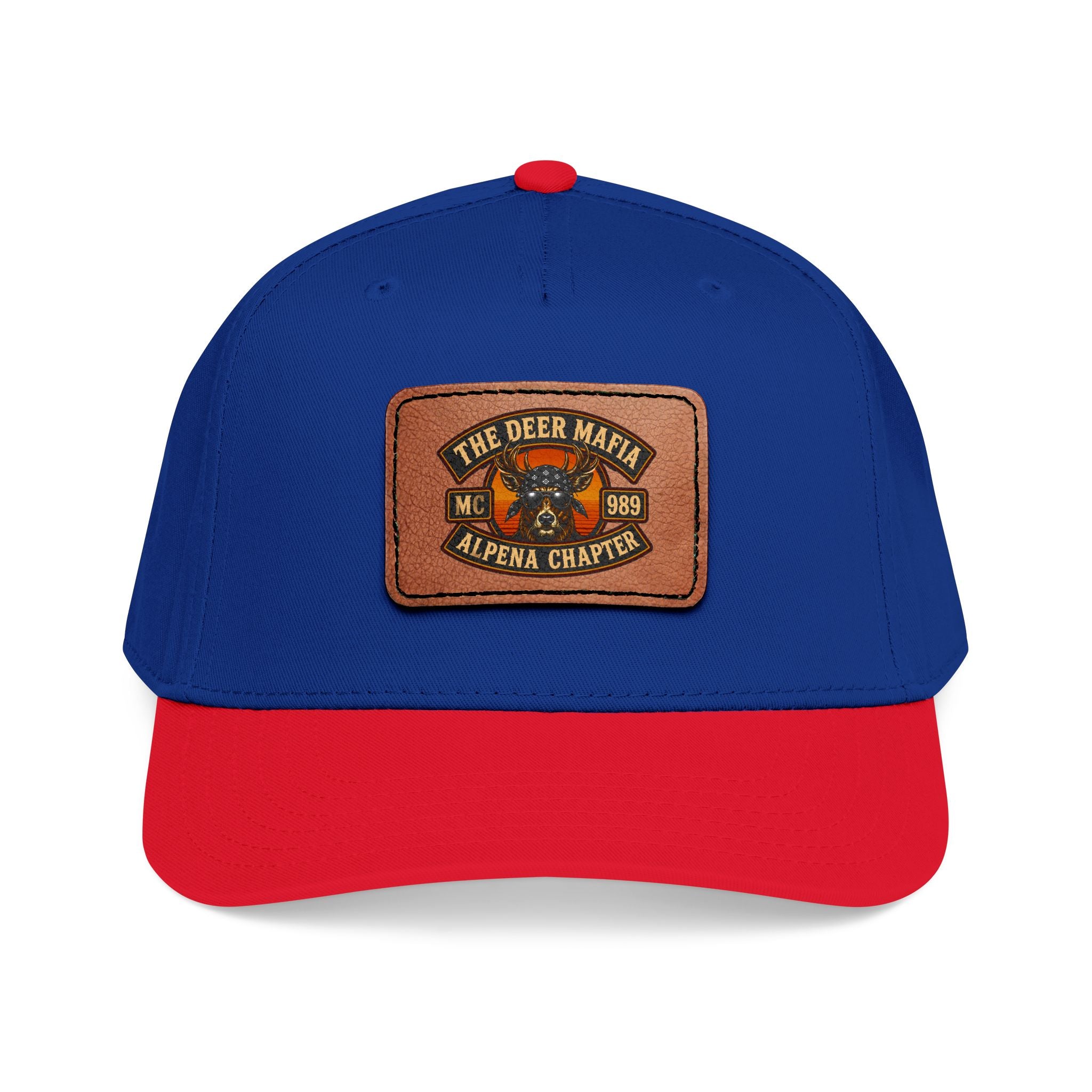 Leather Patch Baseball Cap – 'The Deer Mafia' Alpena Chapter