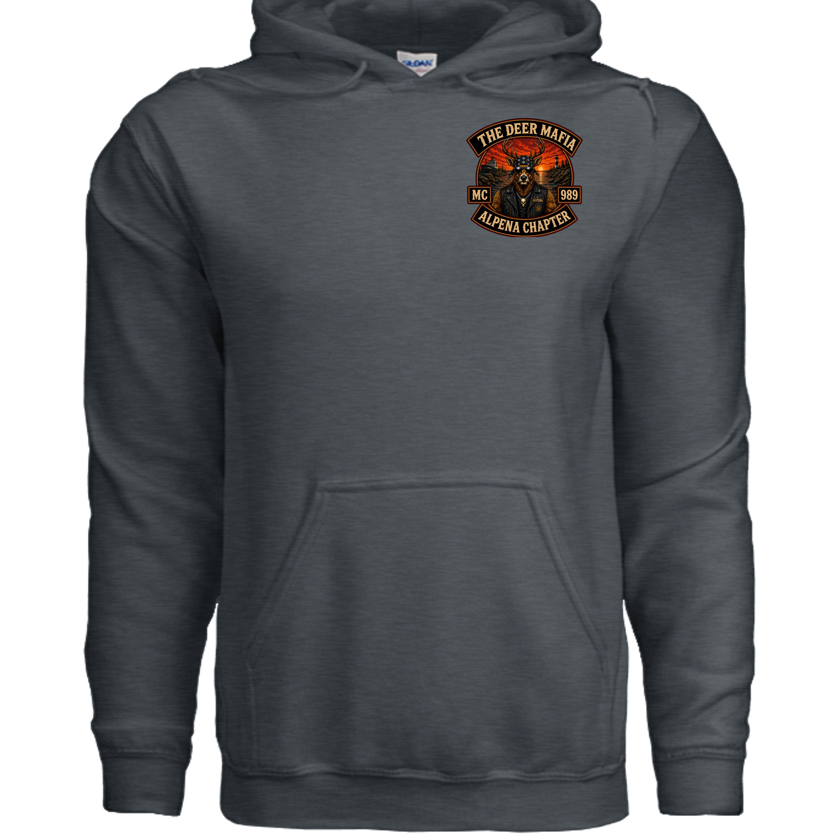 DARK HEATHER - SF500 - FRONT