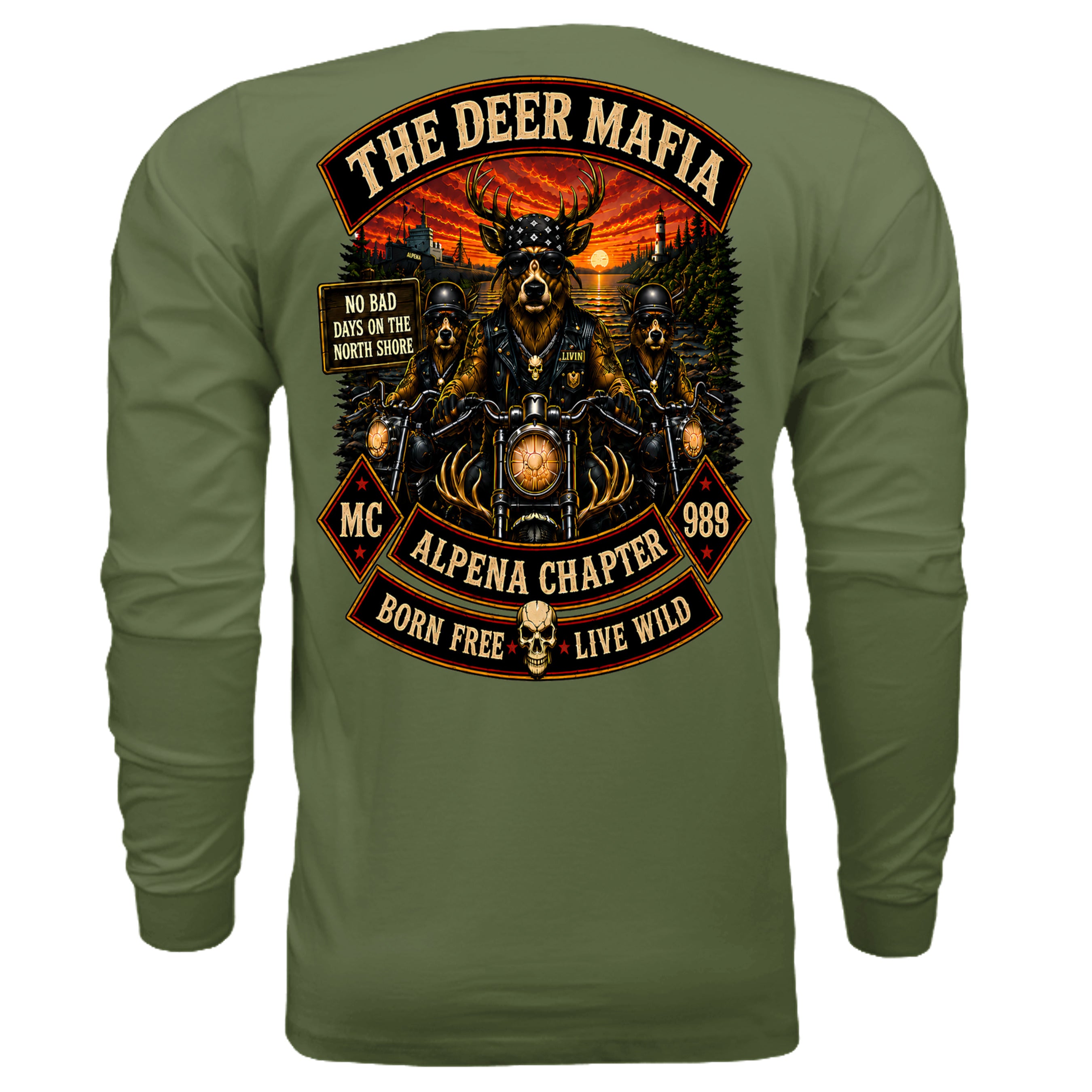 Military Green - N3601 - BACK