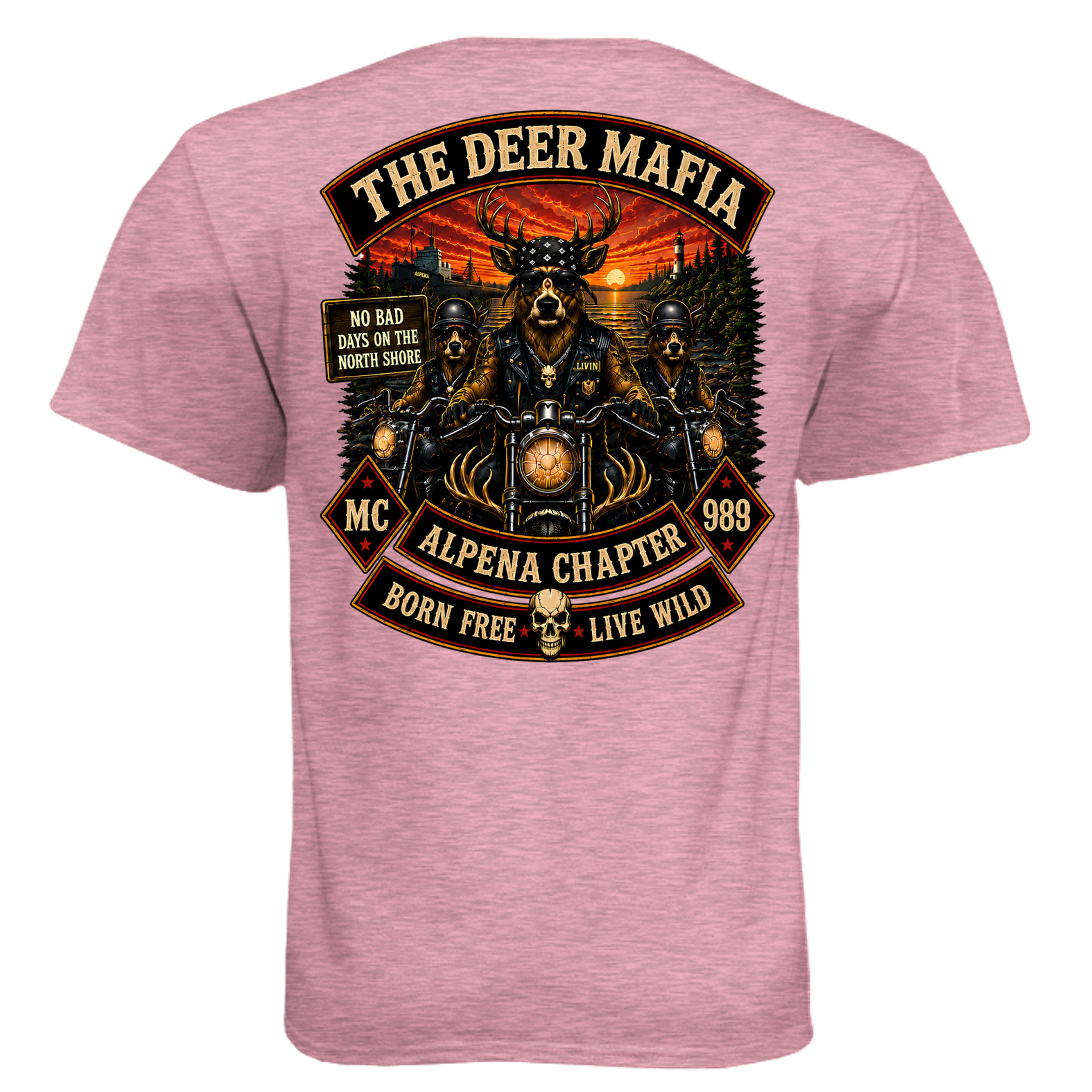Heather Light Pink - N6210 - BACK
